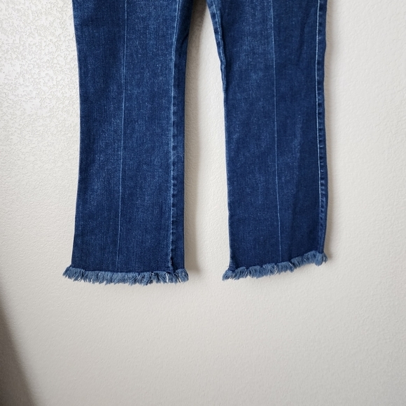 SONIA‎ RYKIEL Frayed Bootcut Jeans raw hem size 44 - Picture 5 of 8